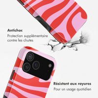 Selencia Coque arrière Vivid Apple iPhone 18 Pro - Dream Swirl Pink