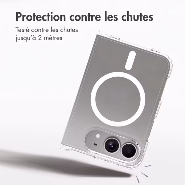 Accezz Coque arrière Xtreme Impact avec MagSafe Apple iPhone Duo - Transparent