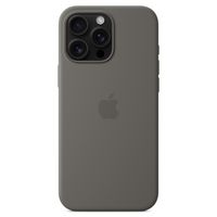 Apple Coque en silicone MagSafe Apple iPhone 16 Pro Max - Stone Gray