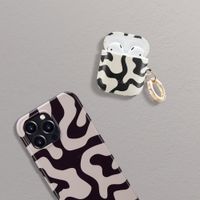 Selencia Coque Vivid  Apple Airpods 1 / 2 - Art Wave Black
