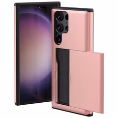 imoshion Coque arrière avec porte-cartes Samsung Galaxy S23 Ultra - Rose Doré