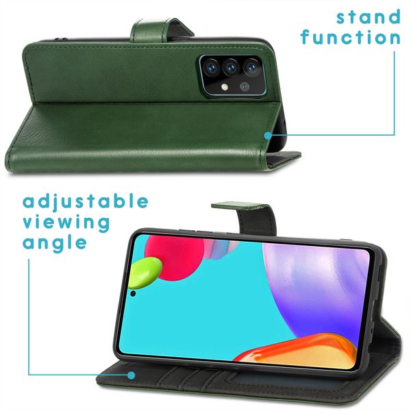 imoshion Étui de télephone portefeuille de luxe Samsung Galaxy A52(s) (5G/4G) - Vert