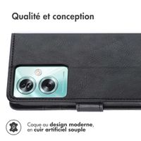 imoshion Étui de télephone portefeuille de luxe Oppo A79 - Noir