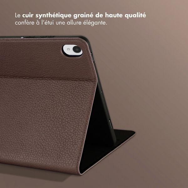 Selencia Coque tablette Riva Samsung Galaxy Tab S11 - Mocha Brown