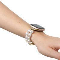iDeal of Sweden Beaded Watch Band Apple Watch | 38/40/41/42 mm - Classy White Pearl