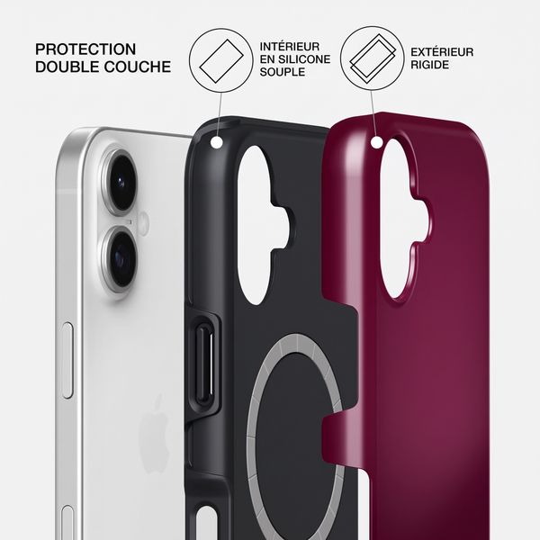 Burga Coque Tough MagSafe Apple iPhone 17 - Dark Cherry