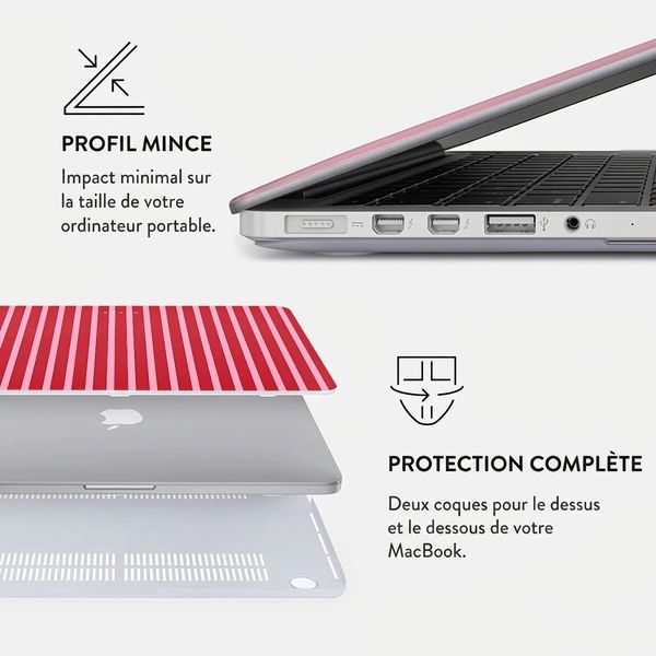 Burga Coque Rigide Apple MacBook Air 15 pouces (2023 / 2024 M3 / 2025 M4 / 2026 M5) - Strawberry Jam