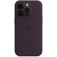 Apple Coque en silicone MagSafe Apple iPhone 14 Pro - Elderberry
