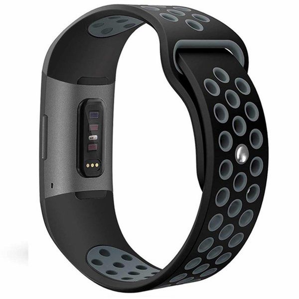 imoshion Bracelet sport silicone Fitbit Charge 3 / 4 - Noir