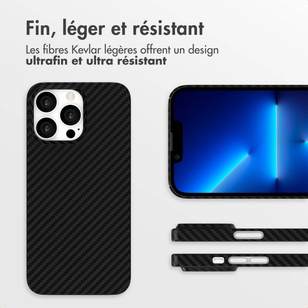Accezz Coque Kevlar® MagSafe Apple iPhone 13 Pro - Noir