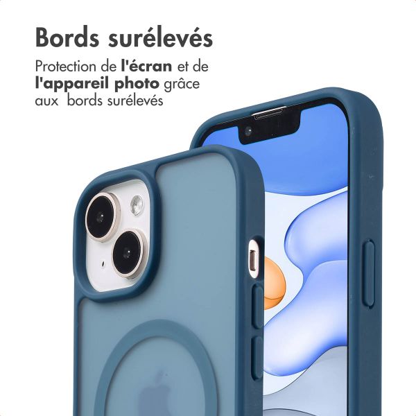 imoshion Coque Color Guard avec MagSafe Apple iPhone 15 - Bleu foncé