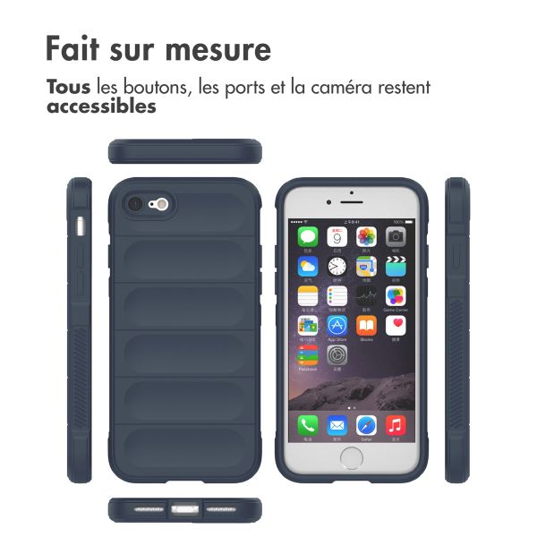 imoshion EasyGrip Backcover Apple iPhone SE (2022 / 2020) / 8 / 7 - Bleu foncé