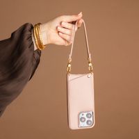 Selencia Coque de télephone Nova avec cordon et porte-cartes Apple iPhone 16 - Dusty Rose