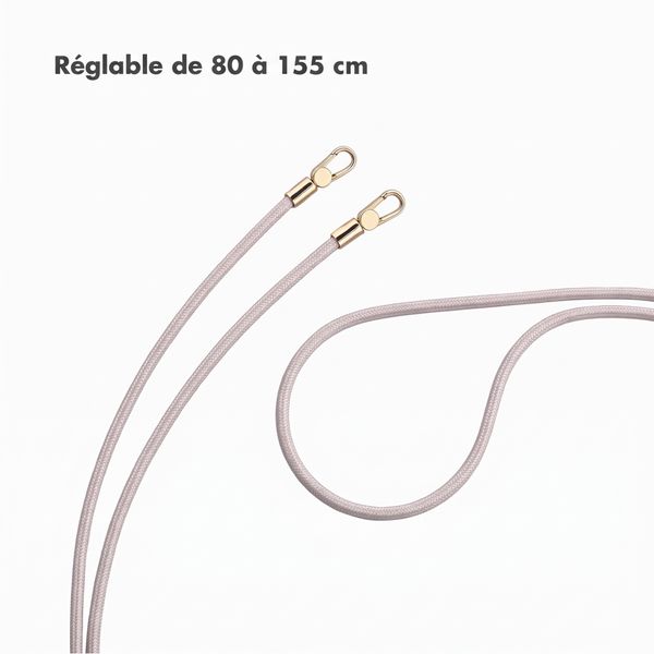 Selencia Cordon universel pour téléphone avec 2 crochets - réglable - Muted Mauve