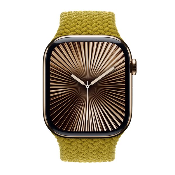 Apple Bracelet Solo tressé Apple Watch | 38/40/41/42 mm - Taille 5 - Chartreuse