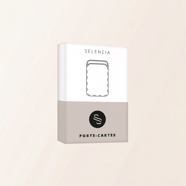 Selencia Porte-cartes Sabi avec MagSafe - Mocha Brown