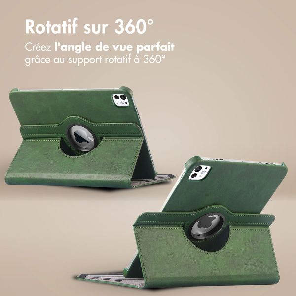 imoshion Coque tablette rotatif à 360° Apple iPad 11 (2025) 11 pouces A16 / iPad 10 (2022) 10.9 pouces - Vert