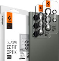 Spigen Optik Pro EZ Fit Lens Protector - Protection d'objectif de caméra (lot de 2) Samsung Galaxy S23 Ultra - Noir