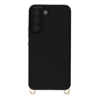 Selencia Coque arrière Rivièra avec MagSafe avec crochets amovibles Samsung Galaxy S22 - Velvet Black
