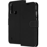 Accezz Étui de télephone Wallet Motorola Moto G8 Power Lite - Noir
