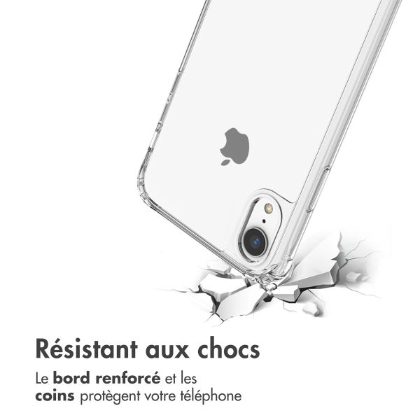 imoshion Coque avec dragonne + bracelet Apple iPhone Xr - Perles Cœurs
