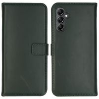 Selencia Étui portefeuille en cuir véritable Samsung Galaxy A14 (5G/4G) - Vert