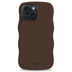 Holdit Coque Wavy Apple iPhone 17e / 16e / 15 / 14 / 13 - Chocolate