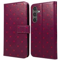 imoshion Étui de télephone portefeuille Design Samsung Galaxy S25 - Crush Check Coral Dust