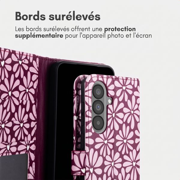 imoshion Étui de télephone portefeuille Design Samsung Galaxy A37 (5G) - Bloom Love Blush