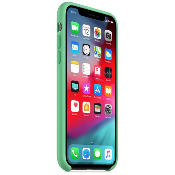 Apple Coque en silicone Apple iPhone X / Xs - Spearmint