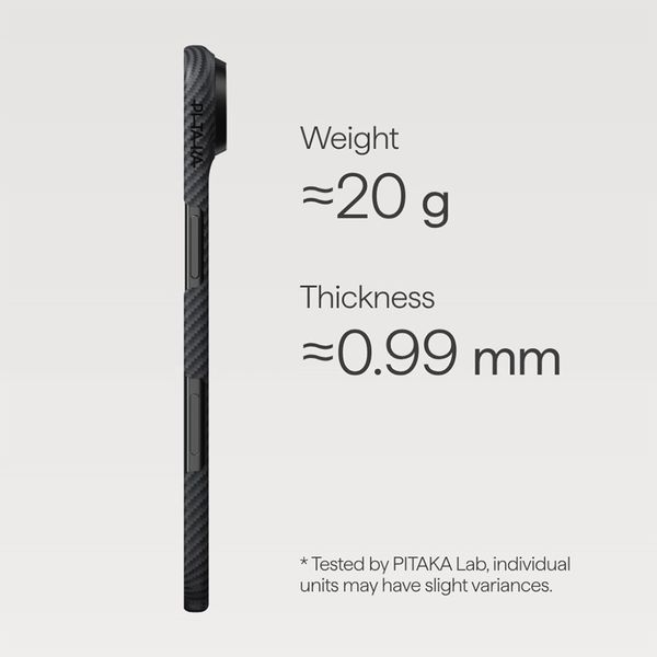 Pitaka Coque Ultra Slim Apple iPhone 17 - Noir