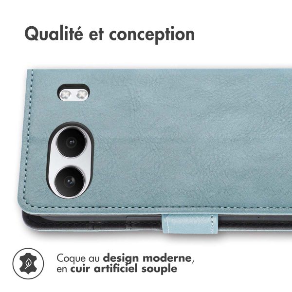 imoshion Étui de télephone portefeuille de luxe OnePlus Nord 4 - Bleu clair