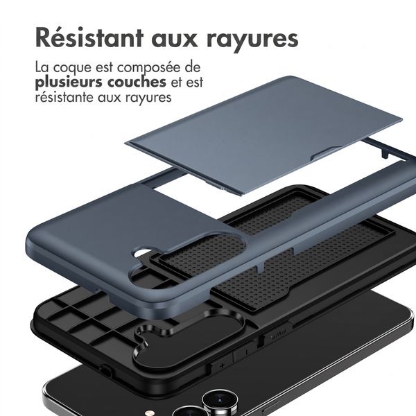 imoshion Coque arrière avec porte-cartes Samsung Galaxy S26 FE - Bleu foncé