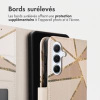 imoshion Étui de télephone portefeuille Design Samsung Galaxy A56 - Beige Graphic