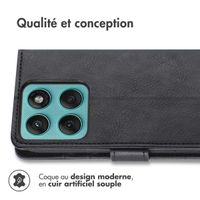 imoshion Étui de télephone portefeuille de luxe Motorola Edge 60 Fusion - Noir