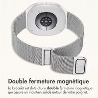 imoshion Bracelet magnétique milanais Samsung Galaxy Watch 9 (40/44mm) / Watch 8 (40/44mm) / Classic (46mm) - Argent