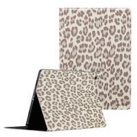 Selencia Coque tablette Sabi avec imprimé léopard Samsung Galaxy Tab A9 Plus - Soft Ivory