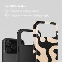Selencia Coque arrière Vivid Apple iPhone 18 Pro - Art Wave Black