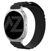 Accezz Bracelet en nylon Alpine Samsung Galaxy Watch 9 (40/44mm) / Watch 8 (40/44mm) / Classic (46mm) - Noir