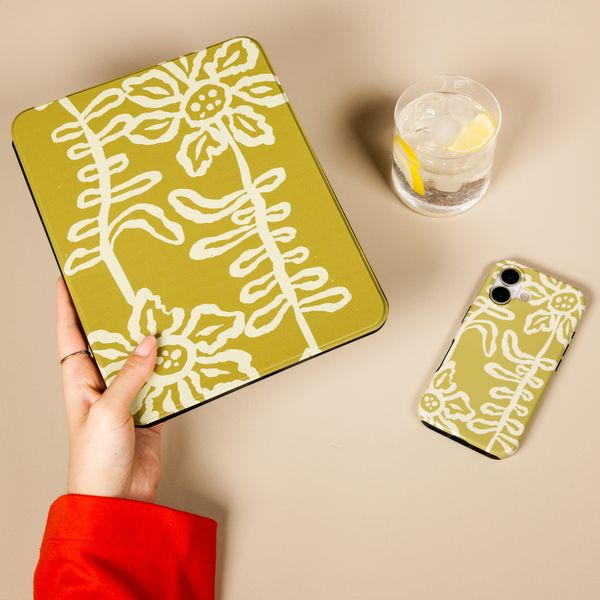 Selencia Coque tablette Vivid Samsung Galaxy Tab A11 Plus / A9 Plus - Chalky Bloom