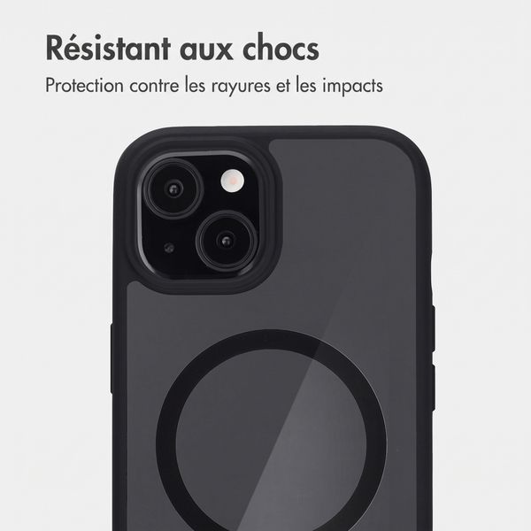 Accezz Coque arrière Hold avec MagSafe Apple iPhone 15 - Black
