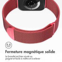imoshion Bracelet magnétique milanais Apple Watch | 38/40/41/42 mm - Taille M - Rouge