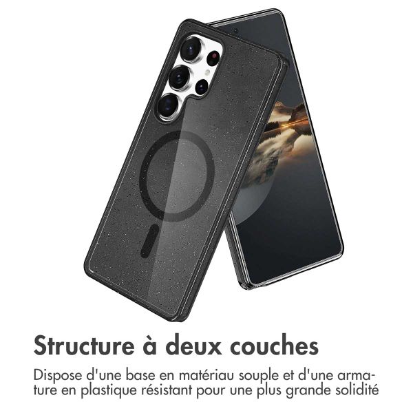 imoshion Coque Pailletée avec MagSafe Samsung Galaxy S24 Ultra - Glitter Noir