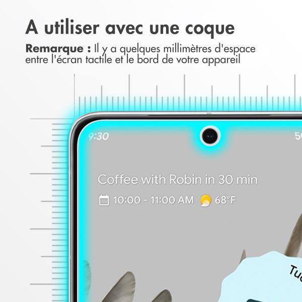 Accezz Protection d'écran en verre trempé 2-pack Google Pixel 8