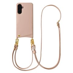Selencia Coque de télephone Nova avec cordon et porte-cartes Samsung Galaxy A36 - Dusty Rose