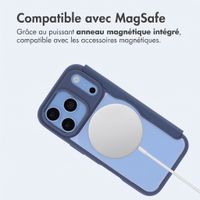 imoshion Bookcase transparente avec MagSafe Apple iPhone 18 Pro / 17 Pro - Bleu