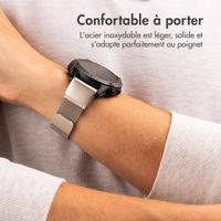 imoshion Bracelet QuickFit® Milanais  - Connexion Garmin 22 mm - Taille L/XL - Starlight