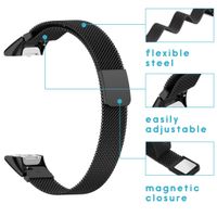 imoshion Bracelet magnétique milanais Samsung Galaxy Fit - Noir