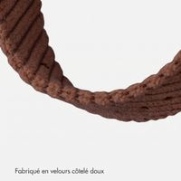imoshion Bracelet en velours côtelé Apple Watch | 38/40/41/42 mm - Marron