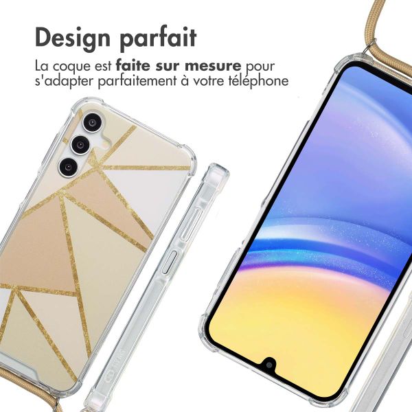 imoshion Coque Design avec cordon Samsung Galaxy A16 - Beige Graphic